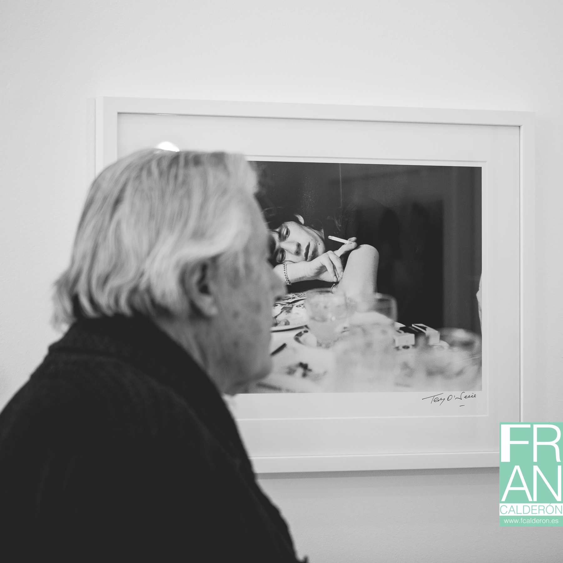 Terry O'Neill en su exposición en Mondo Galería